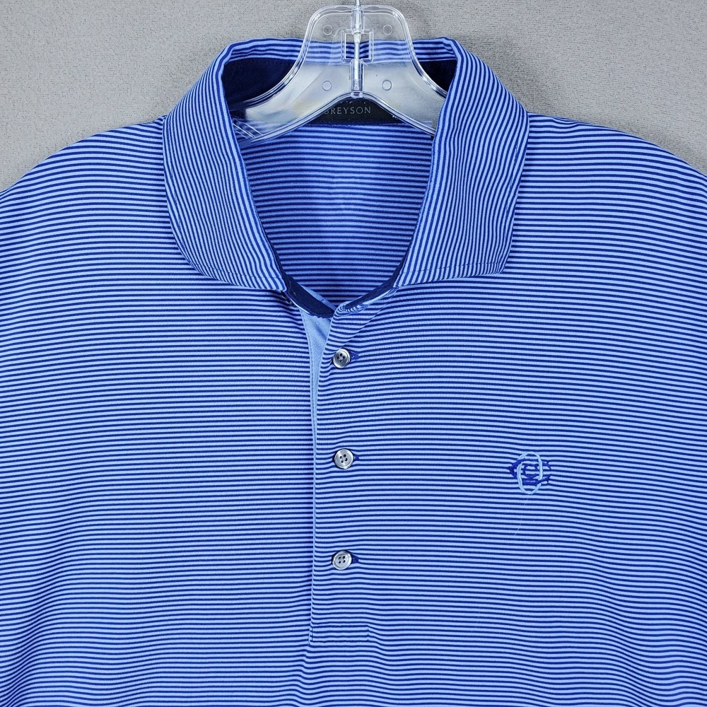 Oakmont Country Club Greyson Saranac Polo Men's Size L OCC Performance Golf